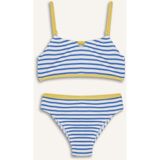 DeFacto Kız Çocuk Çizgili Bikini Takımı E5131A825HS - Mavi-BE194 - 5 - 6 Yaş