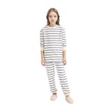 Defacto Kız Çocuk Çizgili Pijama Takımı Ekru, 7-8 Yaş, D7747A824WN, Ekru-ER85, kız-çocuk, 7/8 Yaş (128cm)