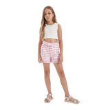 DeFacto Kız Çocuk Çizgili Şort Pembe, 5-6 Yaş, D0902A824HS, Pembe-PN449, Kız çocuk