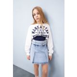 DeFacto Kız Çocuk Crop Bisiklet Yaka Baskılı Sweatshirt D9919a825sp