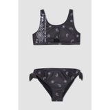 Defacto Kız Çocuk Desenli Bikini Takımı
