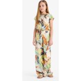 DeFacto Kız Çocuk Desenli Palazzo Geniş Bol Paça Pantolon D7612A825SM - 8 - 9 Yaş - Dropsuz - Yeşil-GN114