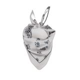 DeFacto Kız Çocuk Desenli Saten Fular Gri Tek Ebat, H4038A826SM, Gri-GR2, kız-çocuk
