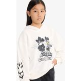 DeFacto Kız Çocuk Disney Mickey & Minnie Oversize Geniş Kalıp Kapüşonlu Sweatshirt F3433A825AU - Ekru-ER105 - Dropsuz - 5 - 6 Yaş