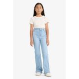 Defacto Kız Çocuk Flare Fit İspanyol Paça Jean Pantolon E6182a825aunm39 Mavi
