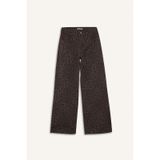 Defacto Kız Çocuk Flare Fit Leopar Desenli İspanyol Paça Pantolon G3695a825wnkh58 Haki
