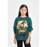 DeFacto Kız Çocuk Harry Potter Oversize Geniş Kalıp Bisiklet Yaka Sweatshirt D3860A824AU