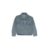 DeFacto Kız Çocuk Jean Ceket Yeşil 7-8 Yaş, 7-8 Yaş, H2229A826SP, Yeşil-NM29, Kız Çocuklar
