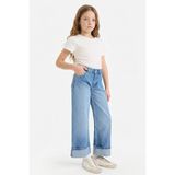 DeFacto Kız Çocuk Jean Pantolon G6969A8/NM28 MID BLUE