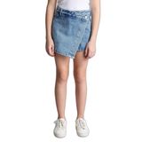 DeFacto Kız Çocuk Jean Şort Etek Mavi, 8-9 Yaş, H0377A826SM, Mavi-NM28, Kız çocuk