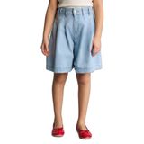 DeFacto Kız Çocuk Jean Şort Mavi Regular Fit, 8-9 Yaş, H3792A826SM, Mavi-NM34, Kız çocuk