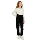 DeFacto Kız Çocuk Jogger Fit Penye Pantolon Siyah, 13-14 Yaş, G0337A826SP, Siyah-BK81, Kız çocuk