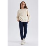 DEFACTO Kız Çocuk Jogger Pantolon, Lacivert, 9-10 Yaş