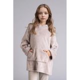 DeFacto Kız Çocuk Kadife Pijama Elbise Gri 11-12 Yaş, 11-12 Yaş, G8546A825WN, Gri-GR442, Kız Çocuklar