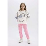 DeFacto Kız Çocuk Kargo Cepli Beli Paçası Lastikli Jogger Eşofman Altı D2872A824WN - 11 - 12 Yaş - Pembe-PN445
