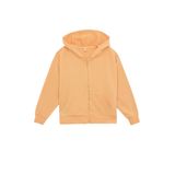 DeFacto Kız Çocuk Kız Çocuk Regular Fit Kapüşonlu Sweat Hırka, Turuncu , 7-8 Y