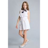DeFacto Kız Çocuk Kot&Kanvas Şort H1228A8/WT34 WHITE