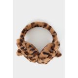 Defacto Kız Çocuk Leopar Desenli Pelüş Kulaklık F4355a825wnbn450 Kahve