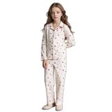 DeFacto Kız Çocuk Miffy Desenli Pamuk Pijama Takımı, 8-9 Yaş, H0107A826SP, Ekru-ER134, Kız Çocuklar
