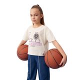 DeFacto Kız Çocuk NBA Los Angeles Lakers Kısa Kollu Tişört Ekru 9/10 Yaş