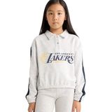 DeFacto Kız Çocuk NBA Los Angeles Lakers Relax Fit Polo Yaka Sweatshirt