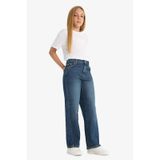 Defacto Kız Çocuk Okul Balloon Fit Geniş Paça Jean Pantolon F7541a825aunm34 Mavi