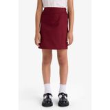 Defacto Kız Çocuk Okula Dönüş Gabardin Etek F1434a825aubr248 Bordo