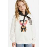 DeFacto Kız Çocuk Overshirt Fit Baskılı İçi Yumuşak Tüylü Sweatshirt G6416A825WN