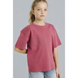 DeFacto Kız Çocuk Oversize Bisiklet Yaka Kısa Kollu Tişört, 8-9 Yaş, G0882A826SM, Mor-PR220, Kız çocuk