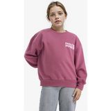DeFacto Kız Çocuk Oversize Geniş Kalıp Baskılı İçi Yumuşak Tüylü Sweatshirt G6268A825WN - Mor - 5 - 6 Yaş