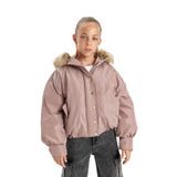 DEFACTO Kız Çocuk Oversize Mont, Rose, 13+14 Beden