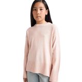 DeFacto Kız Çocuk Oversize Triko Kazak, 7-8 Yaş, E7739A825AU, Bej-BG55, Kız Çocuklar