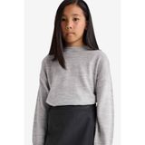 DeFacto Kız Çocuk Oversize Triko Kazak, 8-9 Yaş, E7739A825AU, Gri-GR28, Kız Çocuklar