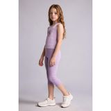 DeFacto Kız Çocuk Pamuk Midi Tayt, 11/12 Yaş (152cm), B5656A826SM, Mor, kız-çocuk