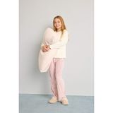 DeFacto Kız Çocuk Pijama Takımı Uzun Kollu Üst Çizgili Uzun Alt D1068A825WN - Bordo-BR277 - 7 - 8 Yaş