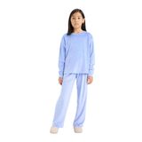 Defacto Kız Çocuk Polar Pijama Takımı, 9-10 Yaş, D1068A825WN, Mavi-BE250, kız-çocuk, 9/10 Yaş (140cm)