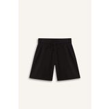 DeFacto Kız Çocuk Relax Fit Beli Lastikli Basic Düz Şort D9058A825HS