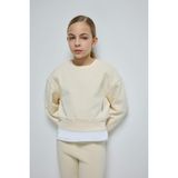 DeFacto Kız Çocuk Relax Fit Bisiklet Yaka Basic Düz İçi Yumuşak Tüylü Sweatshirt D4298A824WN - Bej-BG390 - 13 - 14 Yaş