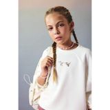 DeFacto Kız Çocuk Relax Fit Bisiklet Yaka Baskılı Modal Sweatshirt F2793A825AU
