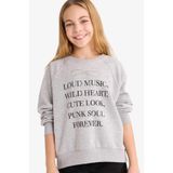 DeFacto Kız Çocuk Relax Fit Bisiklet Yaka Baskılı Sweatshirt G3742A825WN