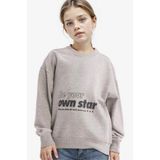 DeFacto Kız Çocuk Relax Fit Bisiklet Yaka Baskılı Sweatshirt G3807A825WN
