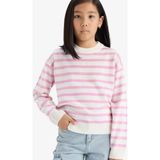 DeFacto Kız Çocuk Standart Fit Bisiklet Yaka Çizgili Triko Kazak C6903A825AU - Pembe-PN444 - 7 - 8 Yaş