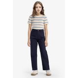 Defacto Kız Çocuk Straight Fit Geniş Bol Paça Cepli Pamuklu Okul Pantolonu C9471a825aunv253 Lacivert