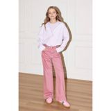 DeFacto Kız Çocuk Straight Wide İspanyol Paça Gabardin Pantolon Bordo, 8-9 Yaş, G0602A826SP, Bordo-BR94, Kız çocuk
