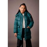 Defacto Kız Çocuk Su İtici Kapüşonlu Kaban, 4-5 Yaş, Kapüşonlu Parka, Yeşil-GN623, Kız Çocuk, 4/5 Yaş (110cm)
