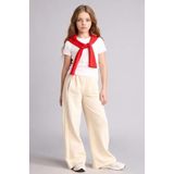 DeFacto Kız Çocuk Wide Leg Eşofman Altı Ekru, 13-14 Yaş, 26Y801000984, ECRU, Kız çocuk