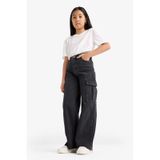Defacto Kız Çocuk Wide Leg Kargo Geniş Paça Jean Pantolon E7323a825aunm36 Antrasit