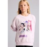 DeFacto Kpop Demon Hunters Baskılı Relax Fit Bisiklet Yaka Sweatshirt Kız Çocuk I3551A826AU
