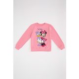Defacto L3347AZ.19SM.YL84 Sarı Kapüşonlu Sırtı Baskılı Uzun Kollu Kadın Sweatshirt