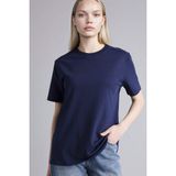 DeFacto Lacivert Basic Premium T-Shirt, L, A9428AX26SP, Lacivert-NV251, Kadın